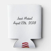 ようこそ小さなフライフランスのフライグルメベビーシャワー 缶クーラー (裏面)