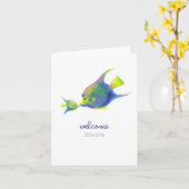 ようこそ小さな子 カード (黄色い花)