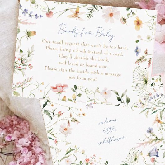 ようこそ小さな野草本のベビー囲い エンクロージャーカード