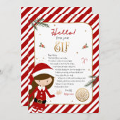 ようこそ小妖精や小人からの挨拶 招待状 (正面/裏面)