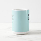 ようこそ川のカスタム家族の名前 コーヒーマグカップ (中央)