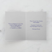 ようこそ帰国、米国海兵隊員 サンキューカード (内部)