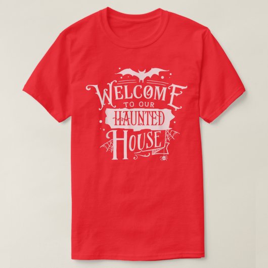 ようこそ幽霊のよく出るTシャツ Tシャツ (デザイン正面)