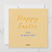 ようこそ忘れ春私はハッピーイースター挨拶 シーズンカード (裏面)