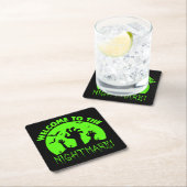 ようこそ悪夢グリーンハロウィーン スクエアペーパーコースター (インサイチュ)