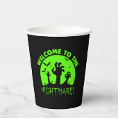 ようこそ悪夢グリーンハロウィーン 紙コップ (正面)