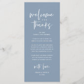 ようこそ感謝していと場所の設定サンキューカード プログラム (正面)