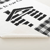 ようこそ我々のキャビンSherpa毛布 シェルパブランケット (3/4)