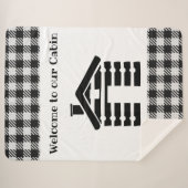 ようこそ我々のキャビンSherpa毛布 シェルパブランケット (正面(横))