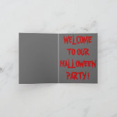 ようこそ我々のハローウィンパーティ!（カードの内側） カード (内部)