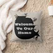 ようこそ我々のホームゲストの破れたページ男女兼用 クッション (ブランケット)