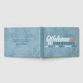 ようこそ我々ビーチハウスタイポグラフィカスタム ゲストブック (全面)