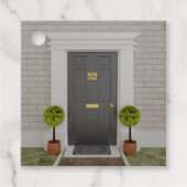 ようこそ新しいホーム引っ越し祝いパーティーギフトメッセージカード フェイバータグ (正面)