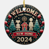 ようこそ新しいホーム セラミックオーナメント (裏面)