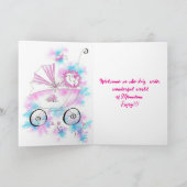 ようこそ新しい母の日のカード サンキューカード (内部)