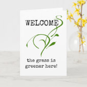 ようこそ新入社員、最初の勤務日カード カード (黄色い花)