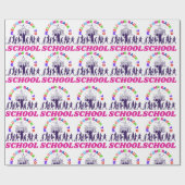 ようこそ新学期おもしろい先生ラブギフト ラッピングペーパー (フラット)