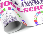 ようこそ新学期おもしろい先生ラブギフト ラッピングペーパー (ロールコーナー)