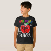 ようこそ新学期おもしろい先生学生ギフト Tシャツ (正面フル)
