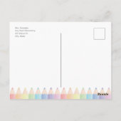 ようこそ新学期はがきテンプレート ポストカード (裏面)