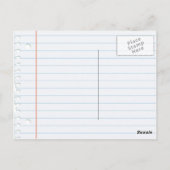 ようこそ新学期はがき ポストカード (裏面)