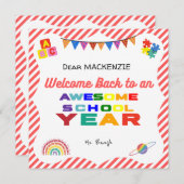 ようこそ新学期カード サンキューカード (正面/裏面)