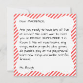 ようこそ新学期カード サンキューカード (裏面)