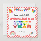 ようこそ新学期カード サンキューカード (正面)