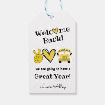 ようこそ新学期ギフトラベル、先生ラベル