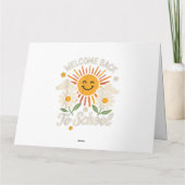 ようこそ新学期シャツ学校の初日 カード (裏面)