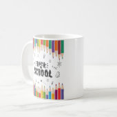 ようこそ新学期シャツ、学校の初日 コーヒーマグカップ (正面左)