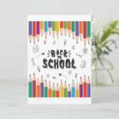 ようこそ新学期シャツ、学校の初日 招待状 (スタンド正面)