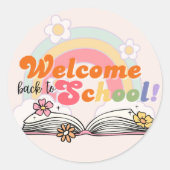 ようこそ新学期シール ラウンドシール (正面)