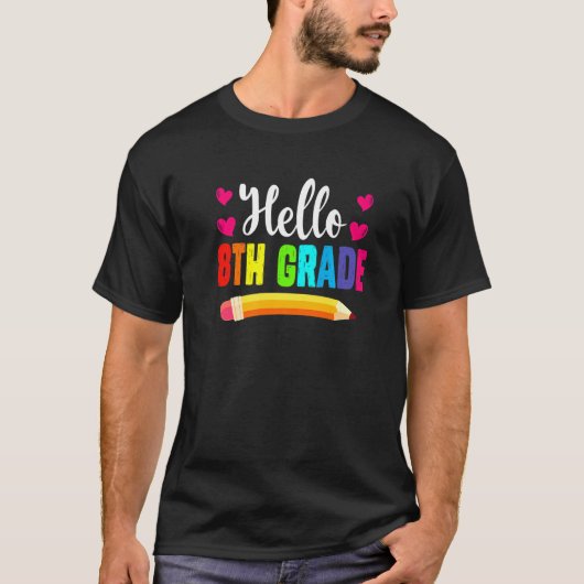 ようこそ新学期ハロー8年生スクワッドクルー Tシャツ (正面)