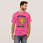 ようこそ新学期バスドライバ先生学生 Tシャツ (正面フル)