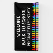 ようこそ新学期バナー 横断幕 (縦)