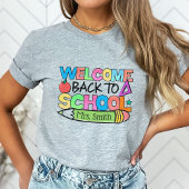 ようこそ新学期パーソナライズされた先生 Tシャツ
