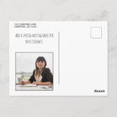 ようこそ新学期フォトポストカード ポストカード (裏面)