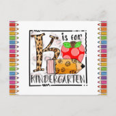 ようこそ新学期先生フォトポストカード ポストカード (正面)