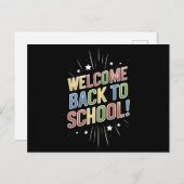 ようこそ新学期先生学校の初日 ポストカード (正面/裏面)