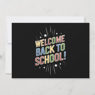 ようこそ新学期先生学校の初日 招待状