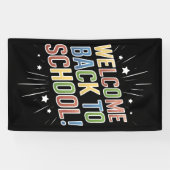 ようこそ新学期先生学校の初日 横断幕 (横)