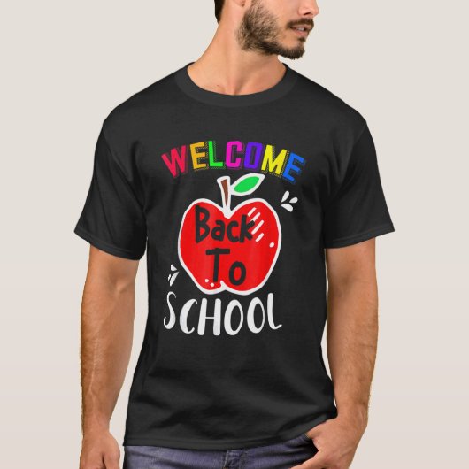 ようこそ新学期先生学生 Tシャツ (正面)