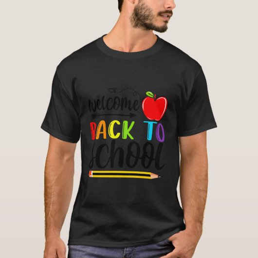 ようこそ新学期先生学生 Tシャツ (正面)