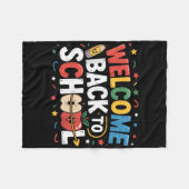 ようこそ新学期先生感謝キッズB フリースブランケット (正面(横))