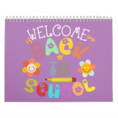 ようこそ新学期先生、新学期 カレンダー (カバー)