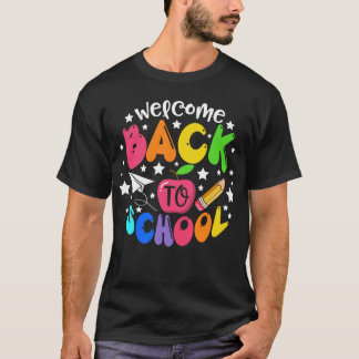 ようこそ新学期学校の初日 Tシャツ