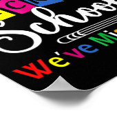 ようこそ新学期恋しく思お客様のおもしろい ポスター (角)