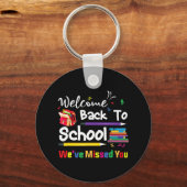 ようこそ新学期恋しく思お客様の学校 キーホルダー (正面)