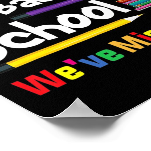 ようこそ新学期恋しく思お客様の学校 ポスター (角)